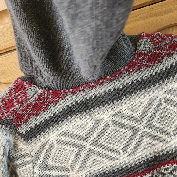 Womens Grey Roots Cotton Wool Blend Hoodie Sweater Jacket Size SM - Picture 4 of 9